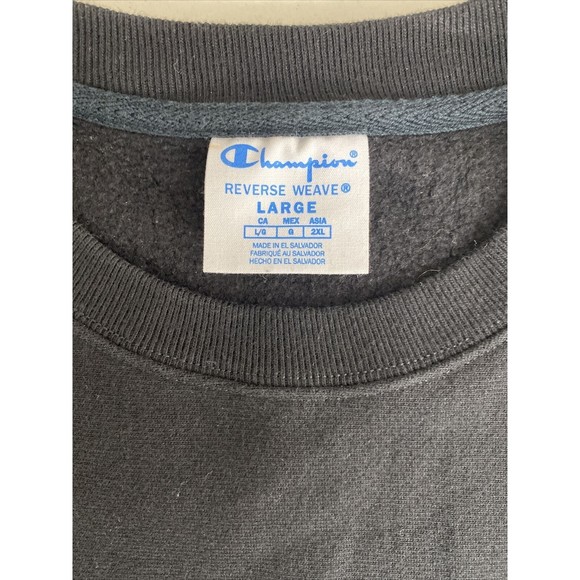 Vintage Champion Reverse Weave Niners Large Sweatshirt Black - Picture 9 of 12